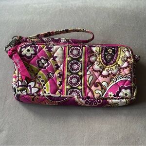 Vera Bradley Very Berry Paisley Wristlet Or Small Purse